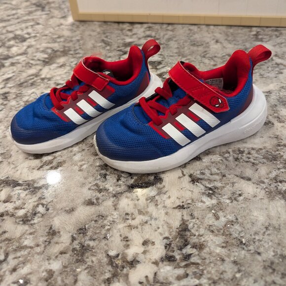 Adidas x MarvelToddler Fortarun 2.0 Running Shoes SZ 7.5K - Picture 1 of 6
